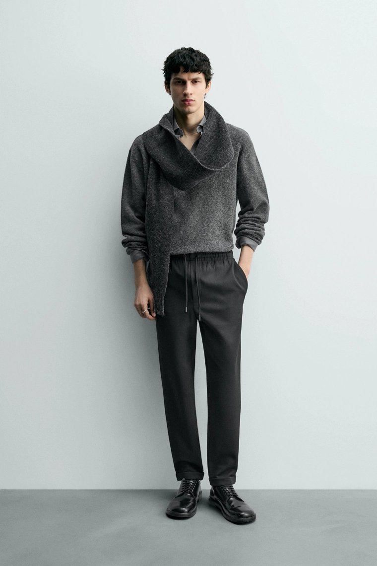 Брюки с комфортной поясной резинкой и безжелезной отделкой