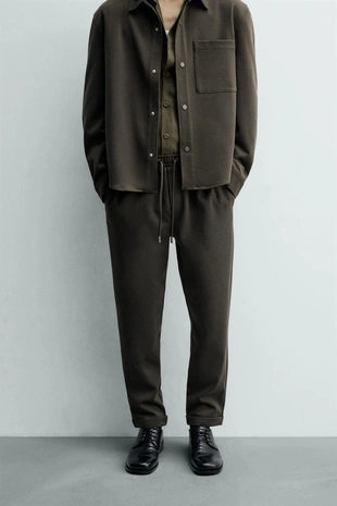 Брюки-джоггеры комфортной посадки NON IRON