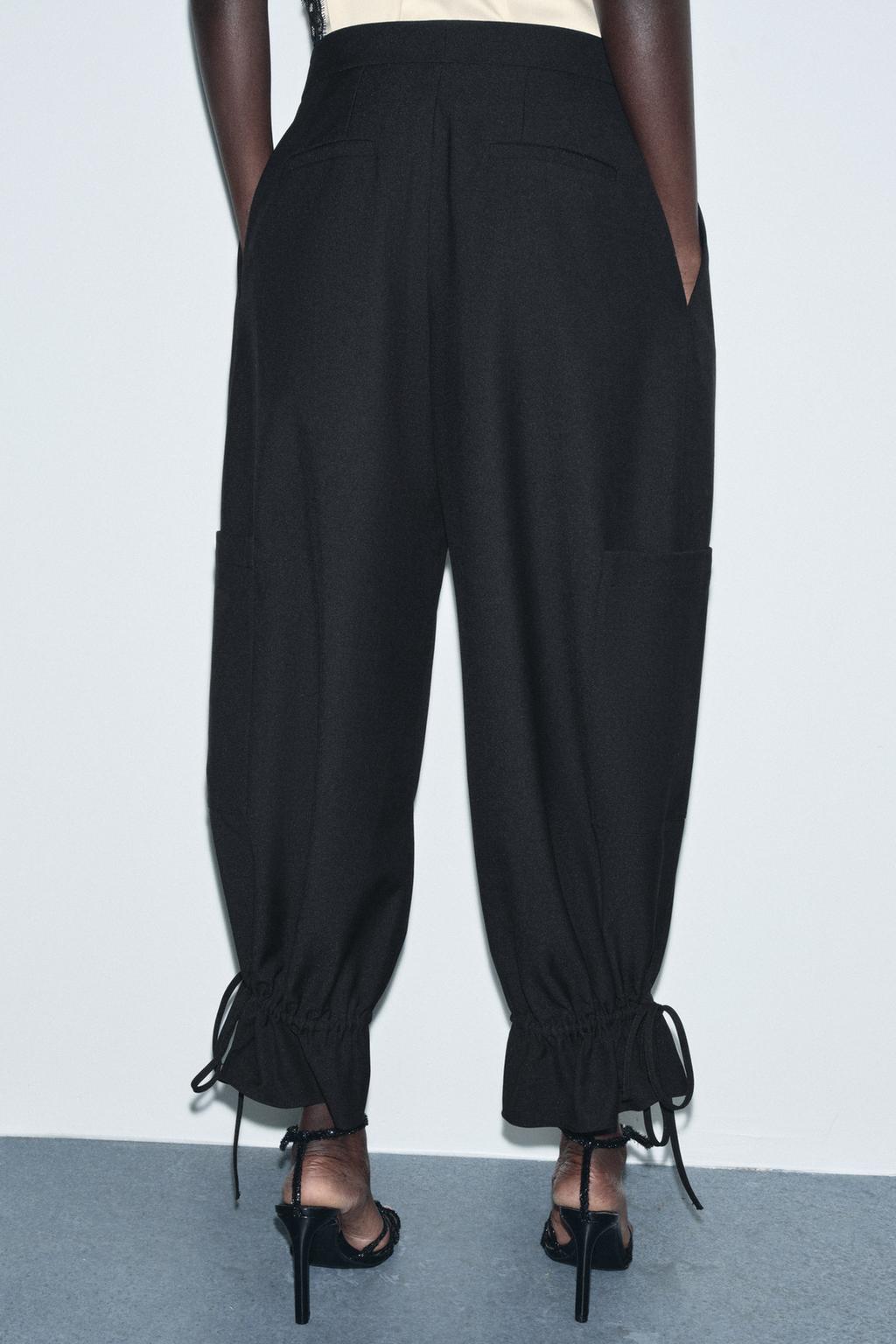 КАРГО-БРЮКИ БОМБАЧИ С ЗАВЯЗКАМИ — ZW COLLECTION