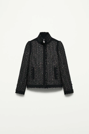 Комбинированный жакет с шерстью — THE ITEM ZARA WOMAN- Заказать в России