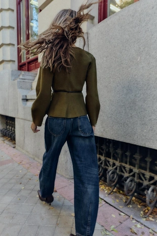 Кардиган с поясом- Заказать в России