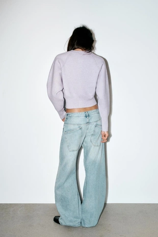 Light lilac | 2142/217/656 - Zara Укороченный кардиган