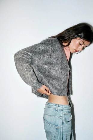 Mid-grey | 3581/102/809 - Zara Куртка из двойного трикотажа