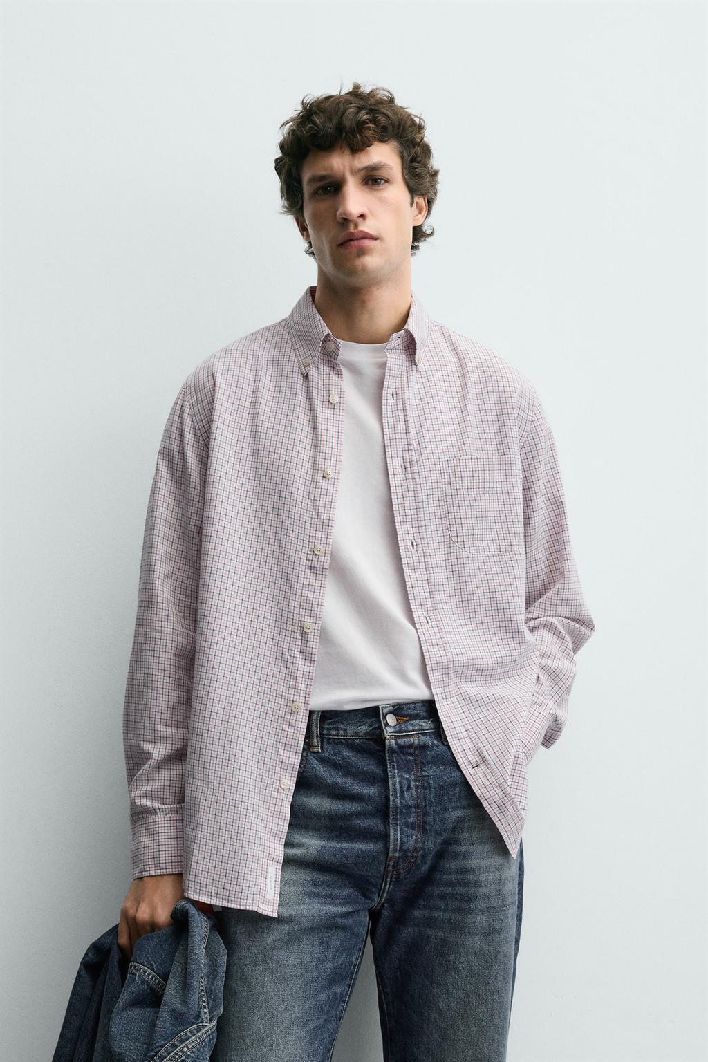 РУБАШКА В КЛЕТКУ С КАРМАНОМ