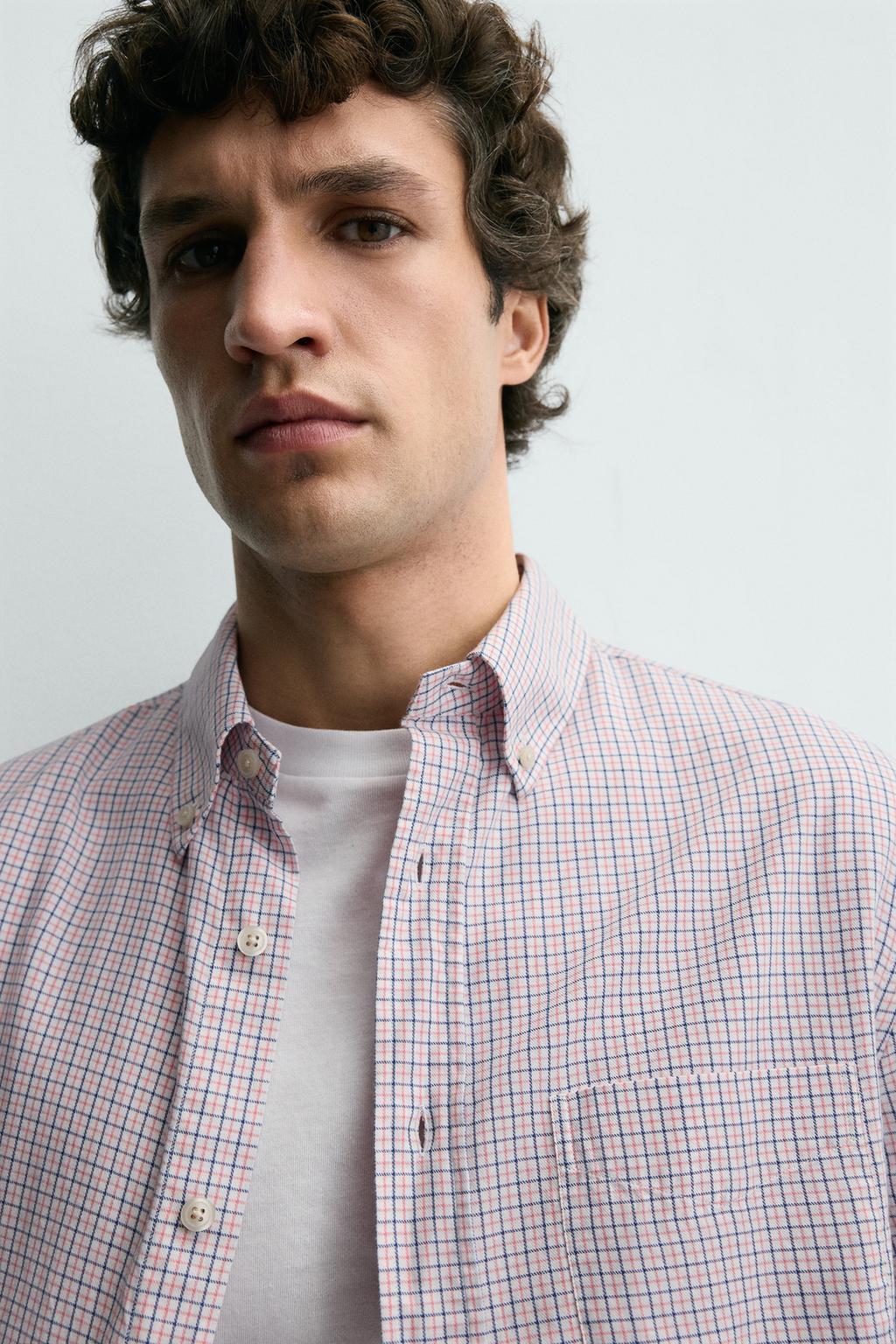 РУБАШКА В КЛЕТКУ С КАРМАНОМ