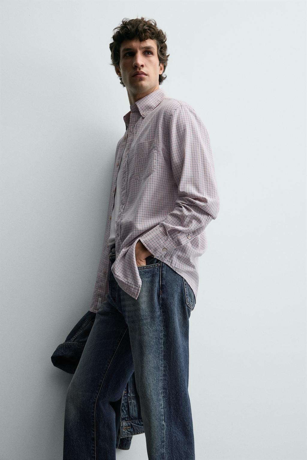 РУБАШКА В КЛЕТКУ С КАРМАНОМ