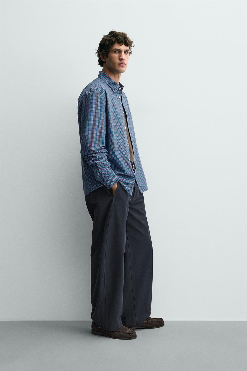 РУБАШКА В КЛЕТКУ С КАРМАНОМ