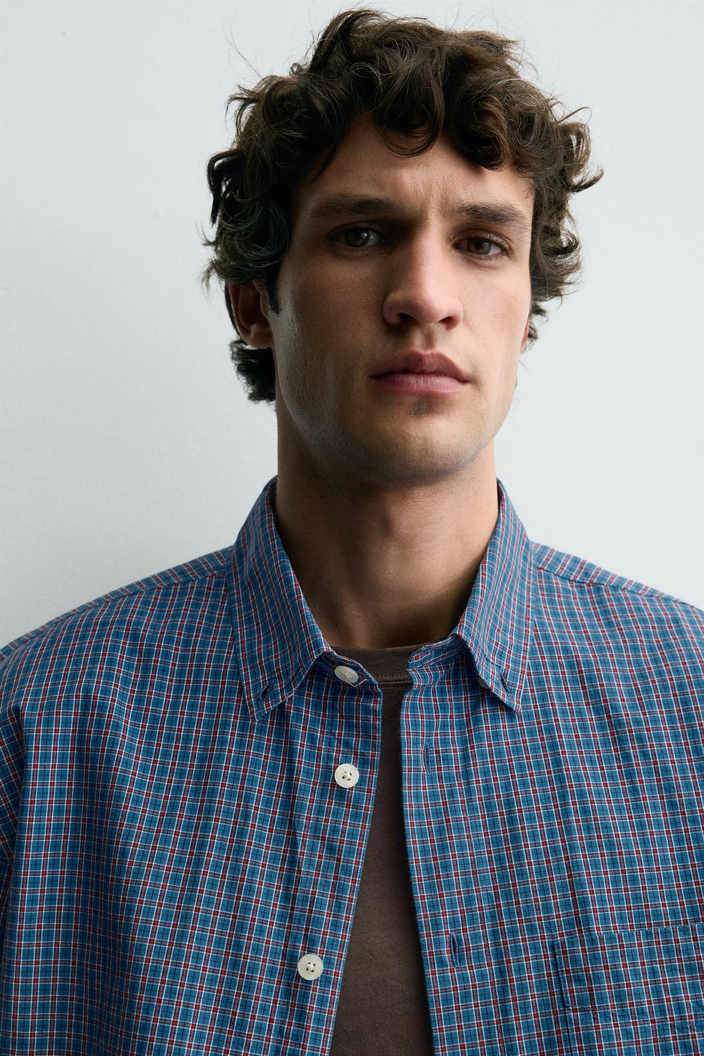 РУБАШКА В КЛЕТКУ С КАРМАНОМ