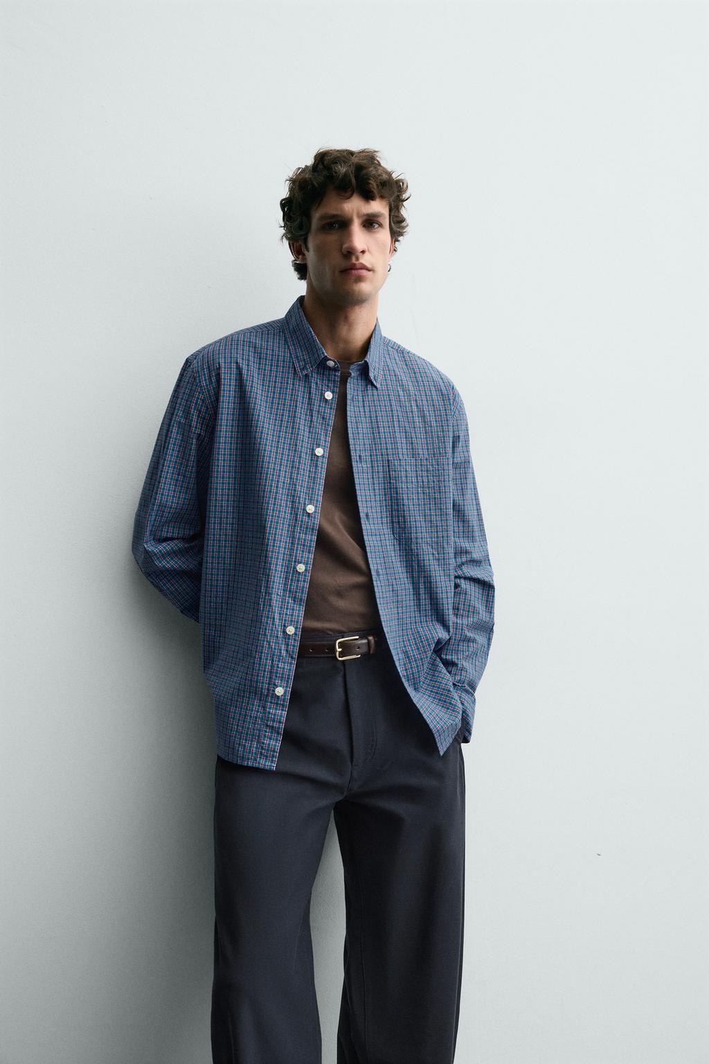 РУБАШКА В КЛЕТКУ С КАРМАНОМ