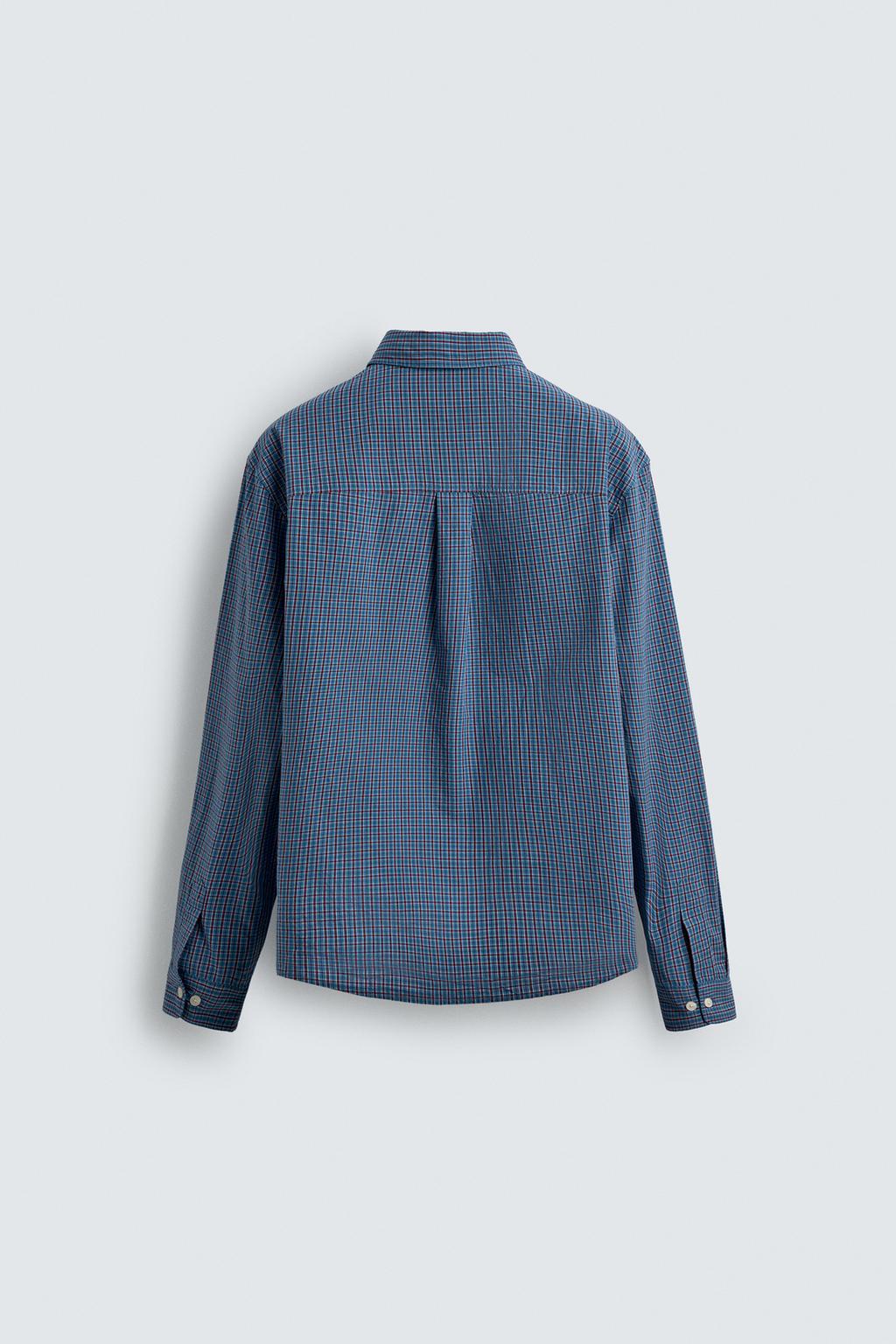 РУБАШКА В КЛЕТКУ С КАРМАНОМ