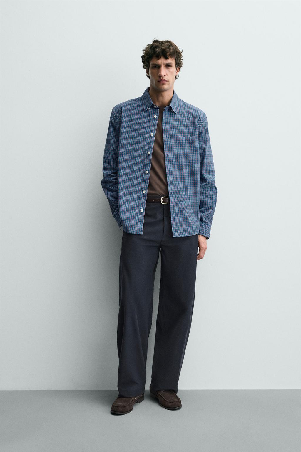 РУБАШКА В КЛЕТКУ С КАРМАНОМ