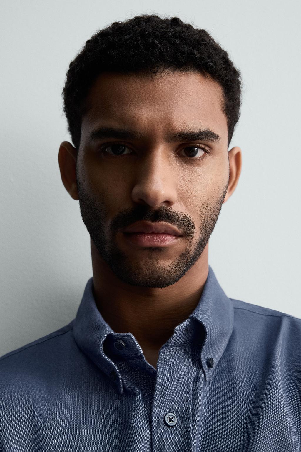 РУБАШКА ОКСВОРД С ЭФФЕКТОМ ПОТЕРТОСТИ