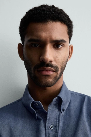 Рубашка оксворд с эффектом потертости- Заказать в России