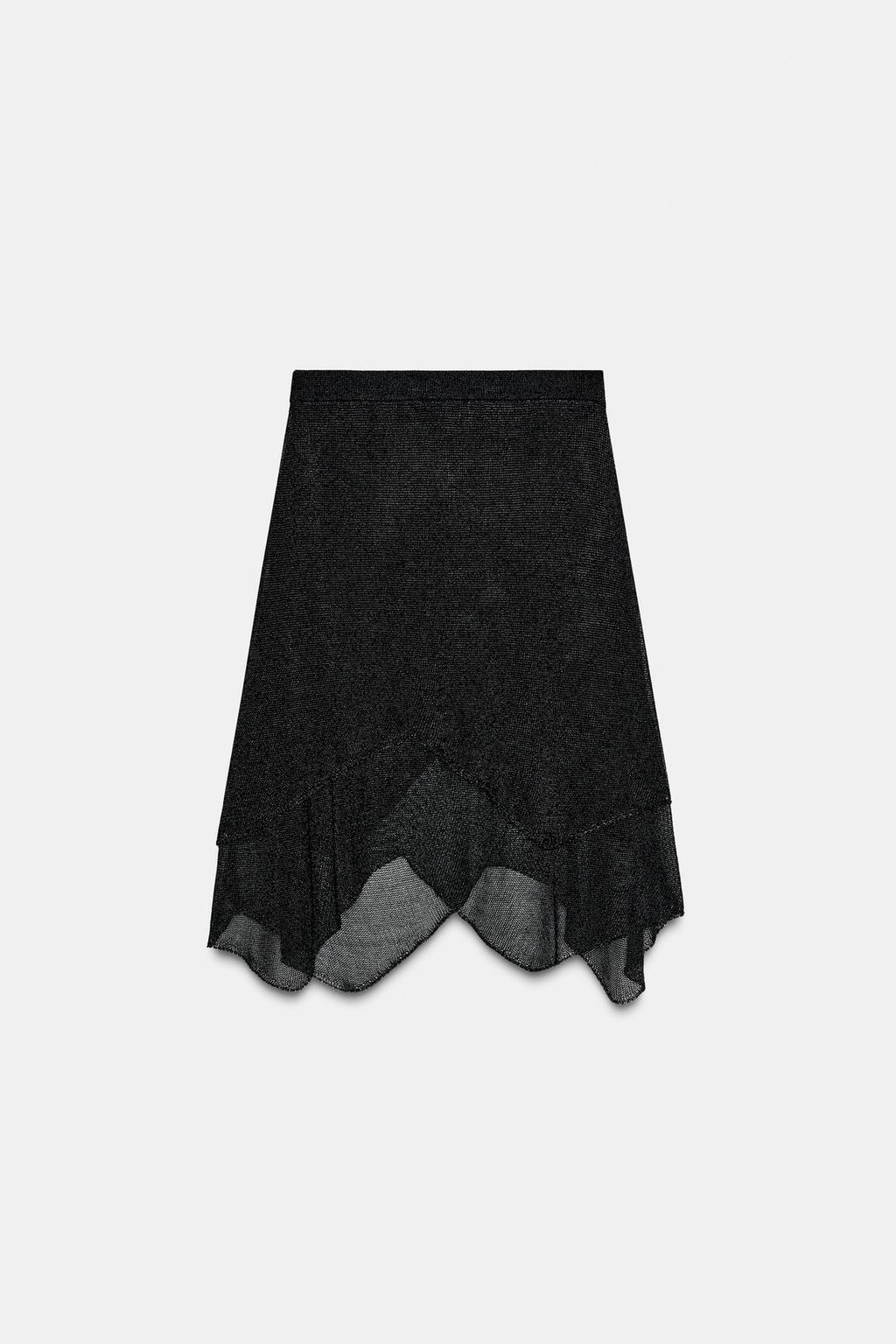 МЕТАЛЛИЗИРОВАННАЯ ТРИКОТАЖНАЯ ЮБКА