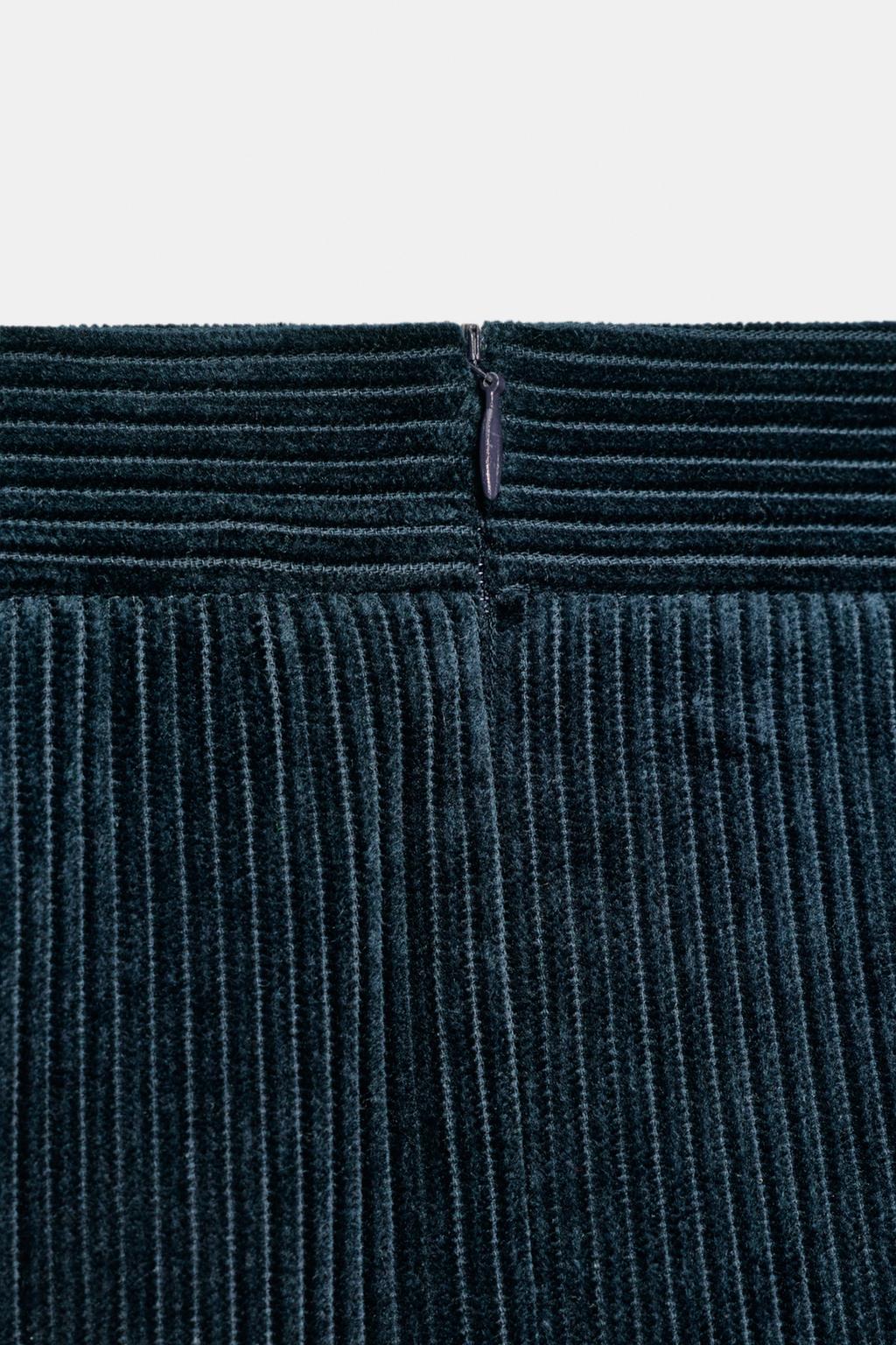 ЮБКА МИДИ ИЗ ВЕЛЬВЕТА — ZW COLLECTION