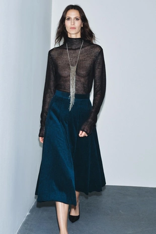 Юбка миди из вельвета — ZW COLLECTION- Заказать в России