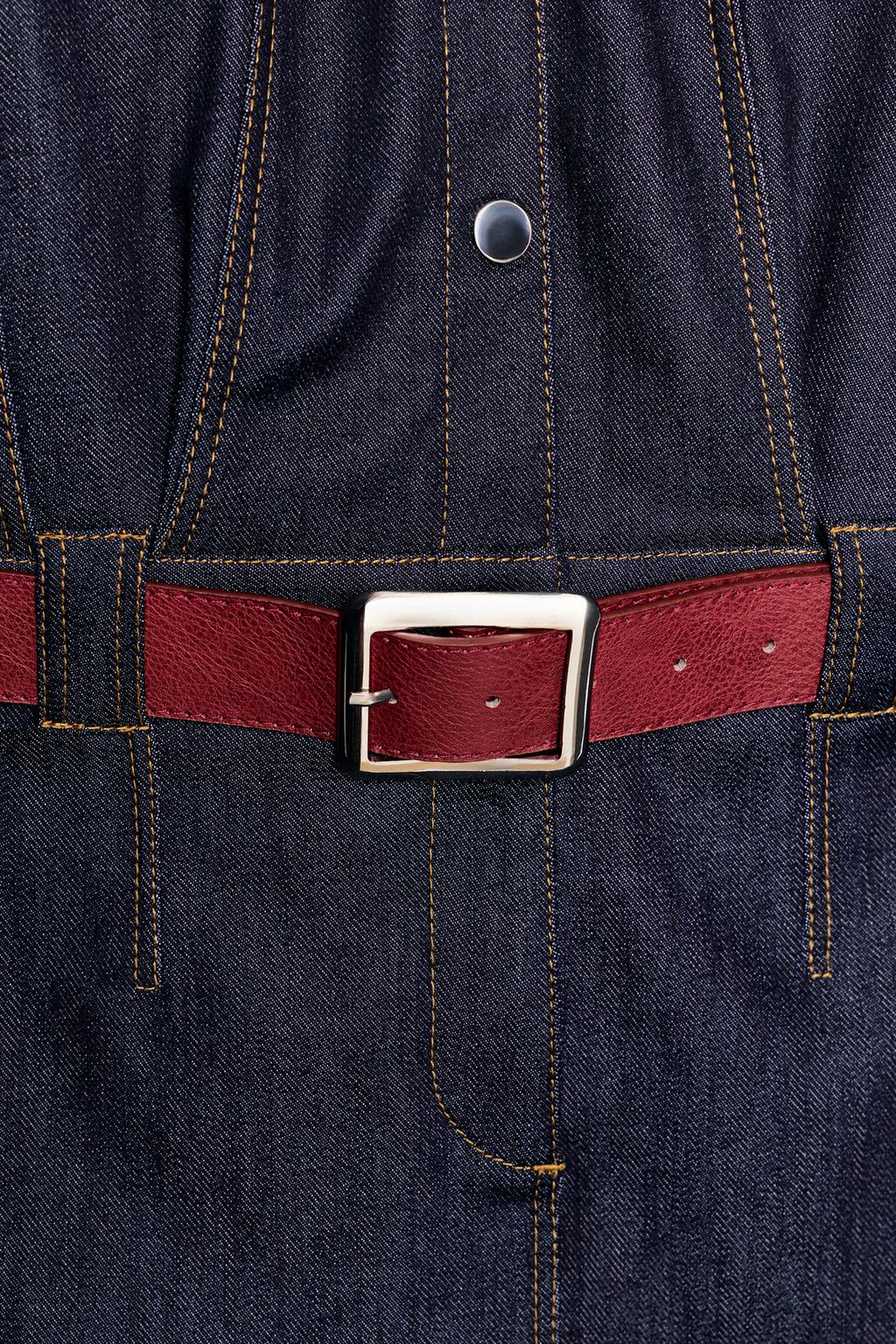 КОРОТКОЕ ДЖИНСОВОЕ ПЛАТЬЕ Z1975 С РЕМНЕМ