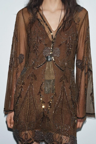 Вышитое платье ZW COLLECTION LIMITED EDITION- Заказать в России