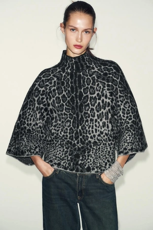 Купить Zara Свитер с широкими рукавами