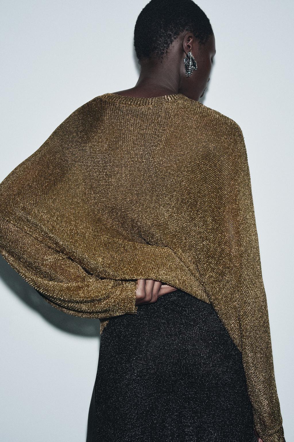 МЕТАЛЛИЗИРОВАННЫЙ ТРИКОТАЖНЫЙ ДЖЕМПЕР