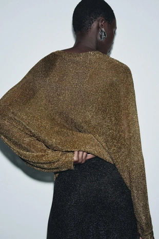 Golden | 8146/111/303 - Zara Металлизированный трикотажный джемпер