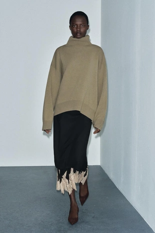 Свитер оверсайз из 95% шерсти- Заказать в России