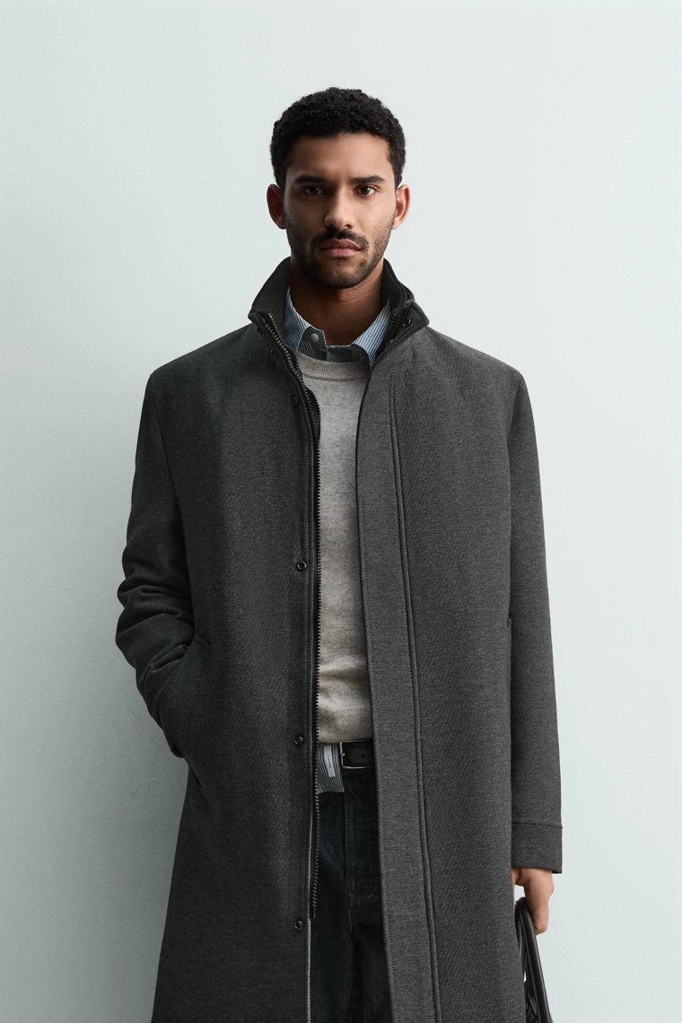 Пальто с отстегивающимся воротником