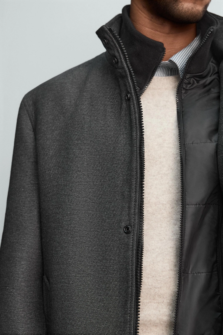 Пальто с отстегивающимся воротником