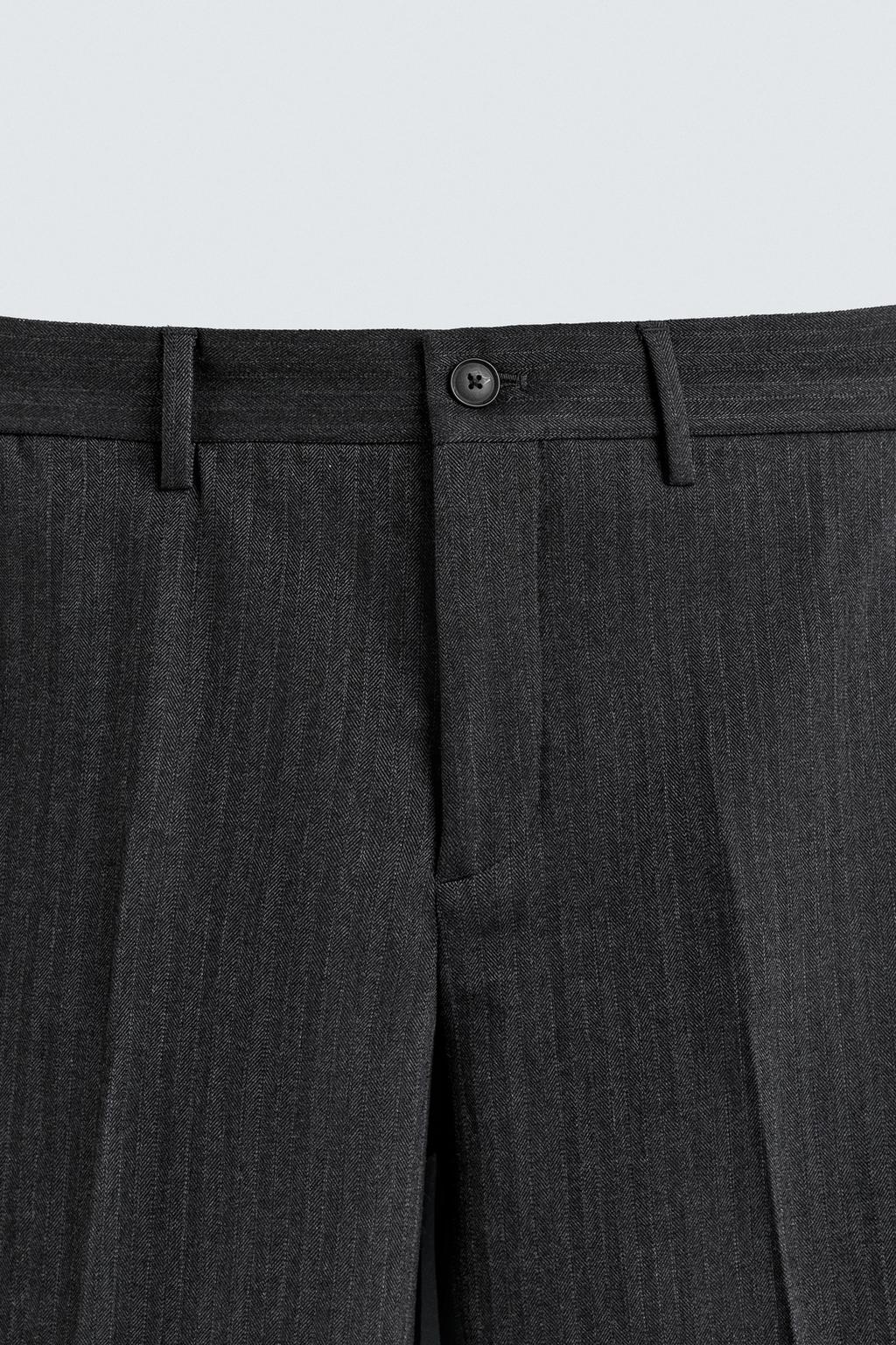 БРЮКИ ИЗ ФЛАНЕЛИ В ЕЛОЧКУ