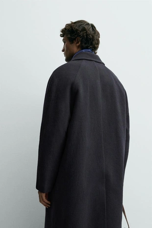 Пальто из структурной шерсти- Заказать в России