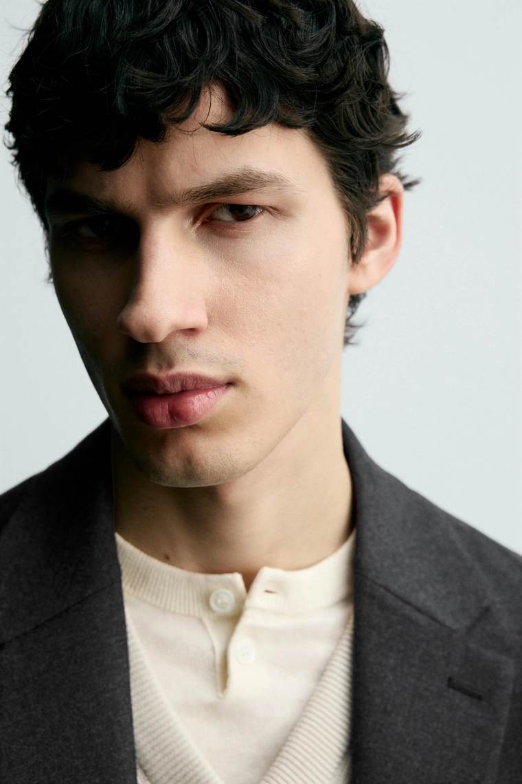 Шерстяной пиджак для костюма