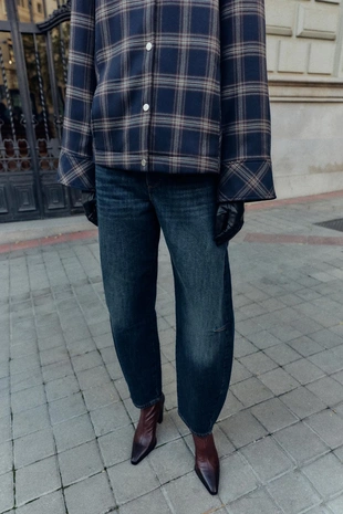 Кожаные ботильоны на высоком каблуке в ковбойском стиле- Заказать в России