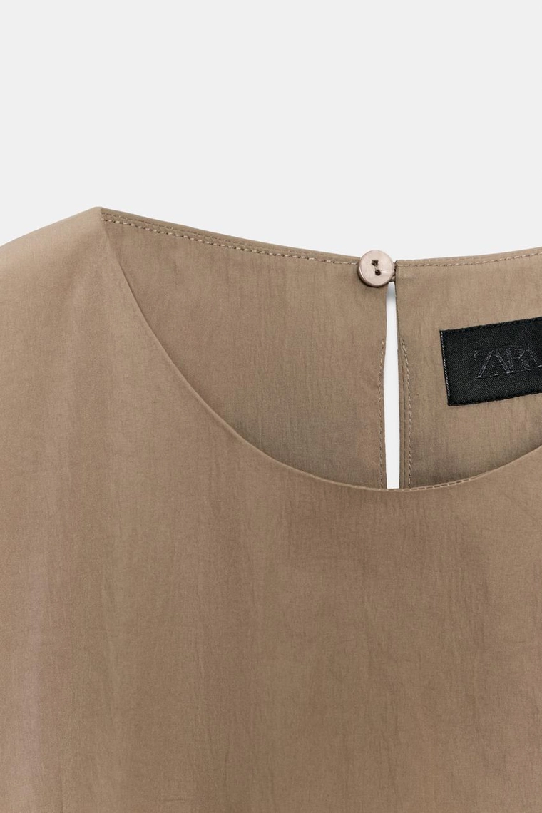 Топ Zara «ZW» с короткими рукавами