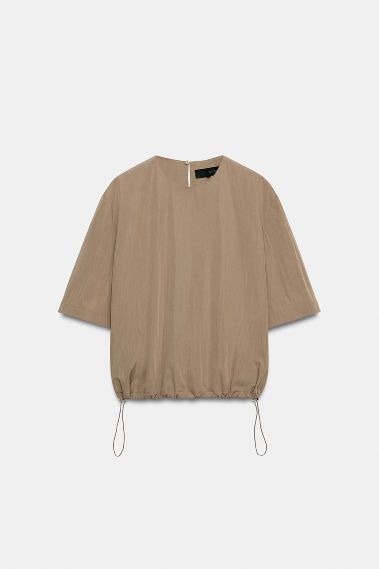 Топ Zara «ZW» с короткими рукавами