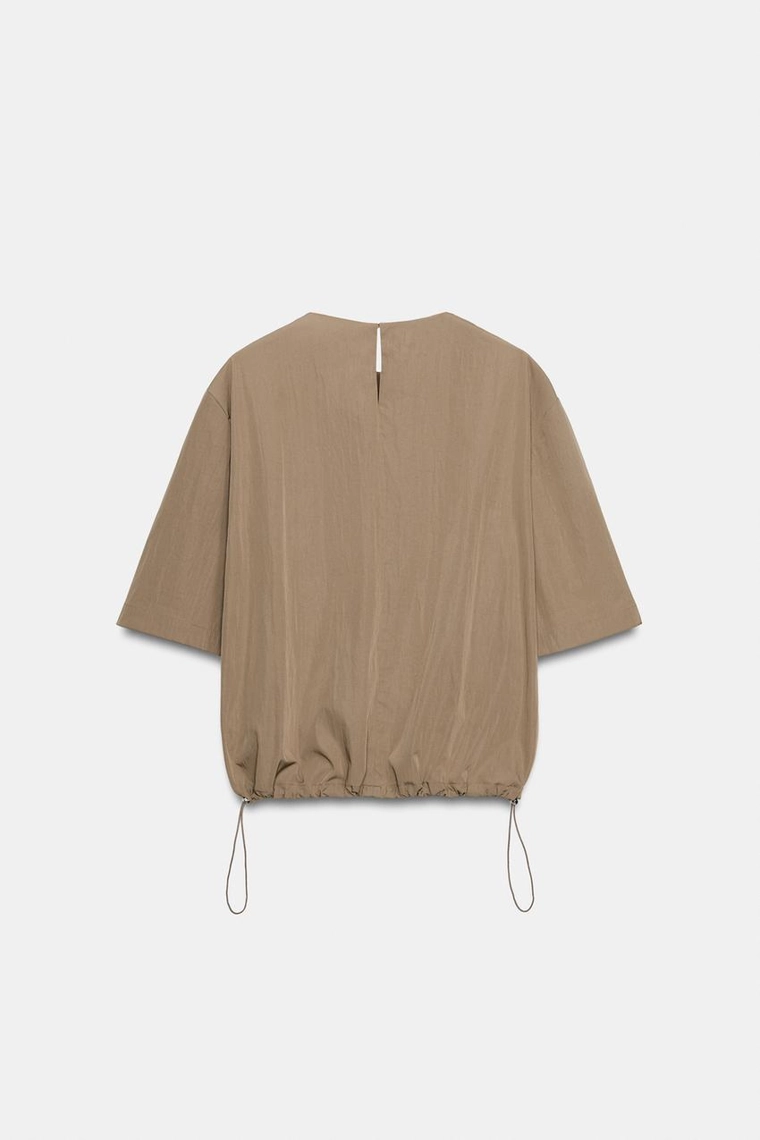 Топ Zara «ZW» с короткими рукавами