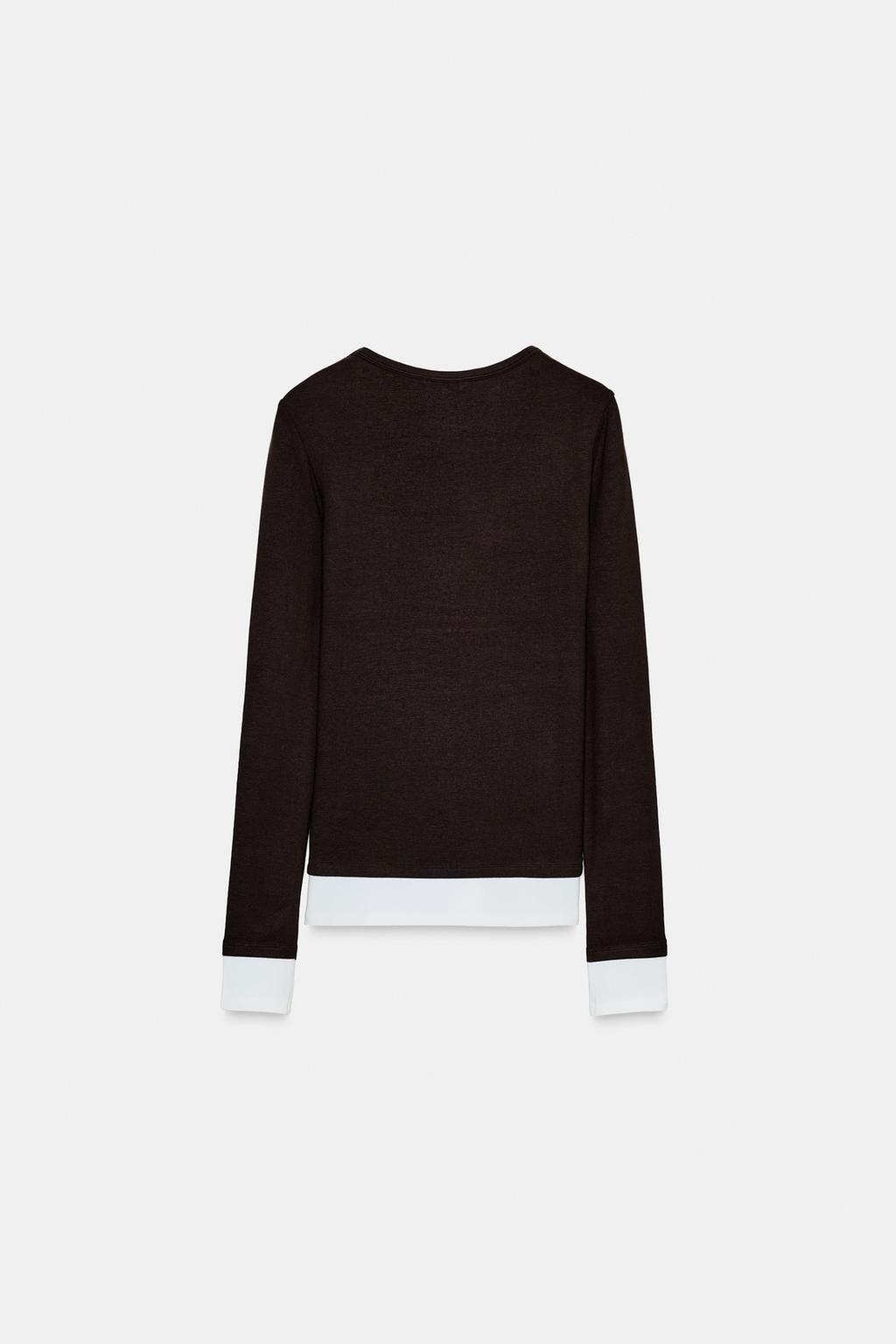 ФУТБОЛКА С ДВОЙНЫМ КОНТРАСТОМ