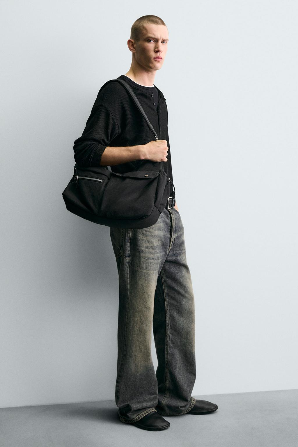 極美品　ムク　SAR Zara Техническая сумка с множеством карманов - Цвет черный - black