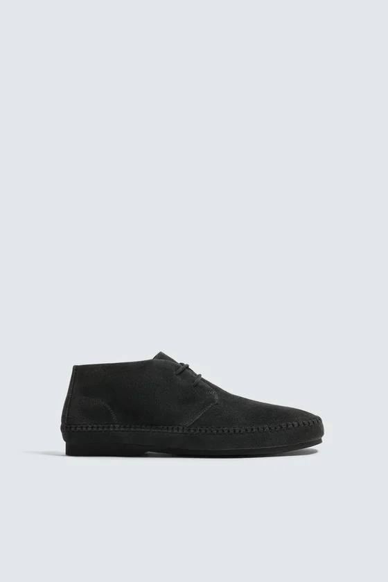 КОЖАНЫЕ ТУФЛИ-ДЕРБИ С ПОДОШВОЙ Vibram® Zara «Aaron Levine»
