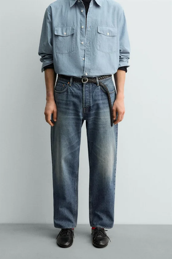 ДЖИНСЫ  прямого кроя Zara «Aaron Levine»