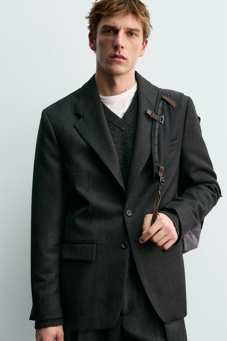 Пиджак из 100% шерсти aaron levine x zara