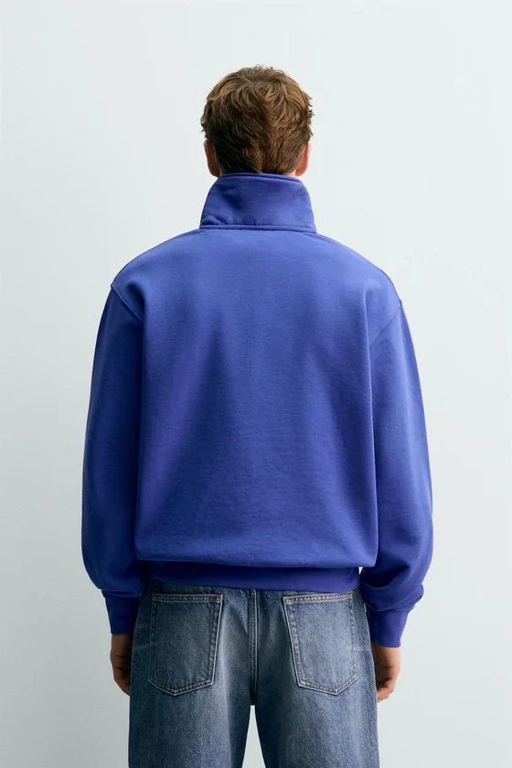 ТОЛСТОВКА С ВОРОТНИКОМ НА МОЛНИИ И ЛЕНТОЙ Zara «Aaron Levine»