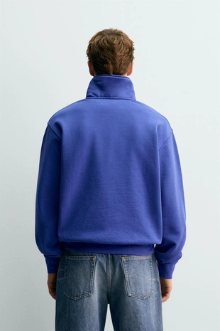 Толстовка с воротником на молнии и лентой AARON LEVINE X ZARA- Заказать в России