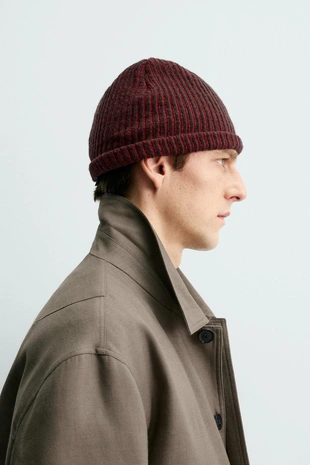 Шапка бини из шерсти AARON LEVINE X ZARA- Заказать в России