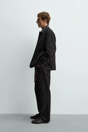 Куртка из комбинированной кожи AARON LEVINE X ZARA- Заказать в России