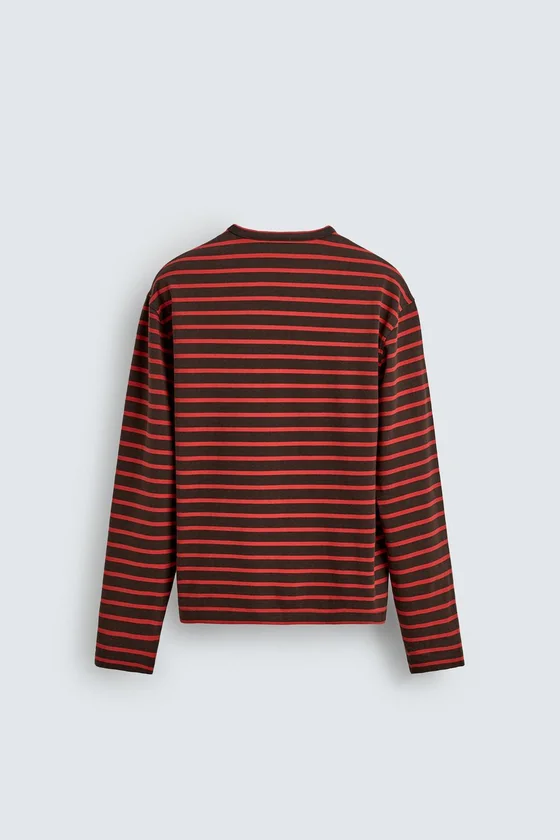 ЖАККАРДОВАЯ ФУТБОЛКА В ПОЛОСКУ Zara «Aaron Levine»