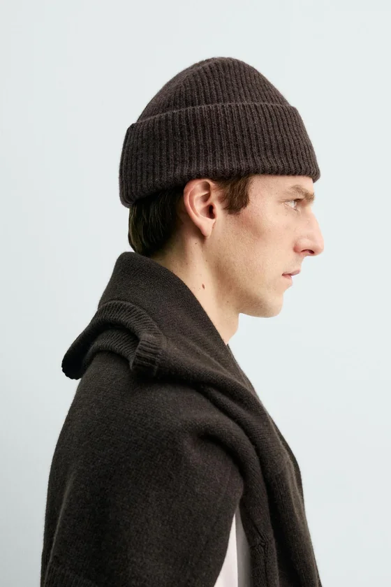 ШАПКА БИНИ ИЗ 100% КАШЕМИРА Zara «Aaron Levine»