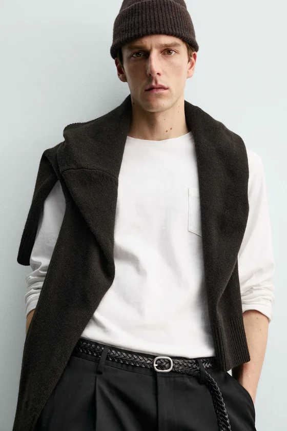 ШАПКА БИНИ ИЗ 100% КАШЕМИРА Zara «Aaron Levine»
