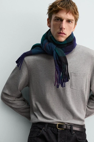 Футболка с длинными рукавами и нагрудным карманом AARON LEVINE X ZARA- Заказать в России