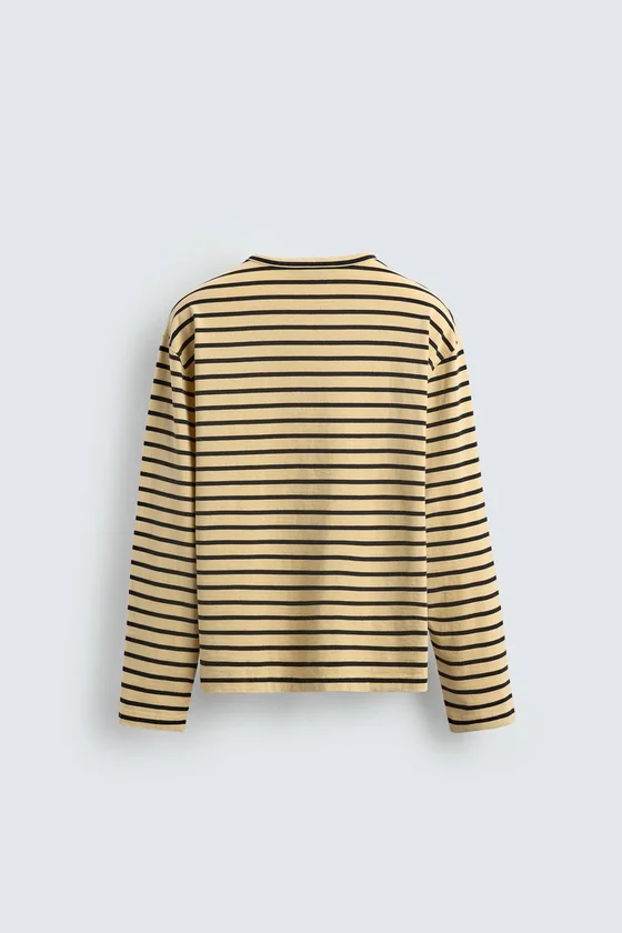 ЖАККАРДОВАЯ ФУТБОЛКА В ПОЛОСКУ Zara «Aaron Levine»