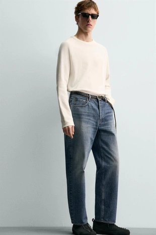 Футболка из рельефной ткани AARON LEVINE X ZARA- Заказать в России